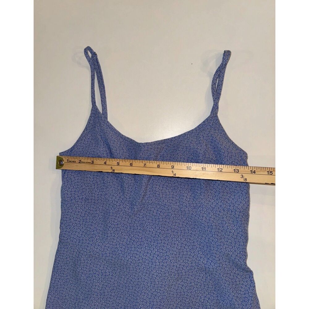 Brandy Melville Blue Ditsy Floral Midi Slip Dress Cottagecore